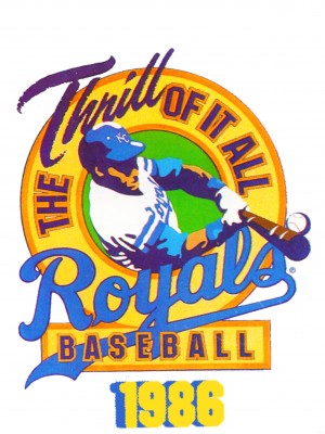 1986 kansas city royals baseball poster (1)